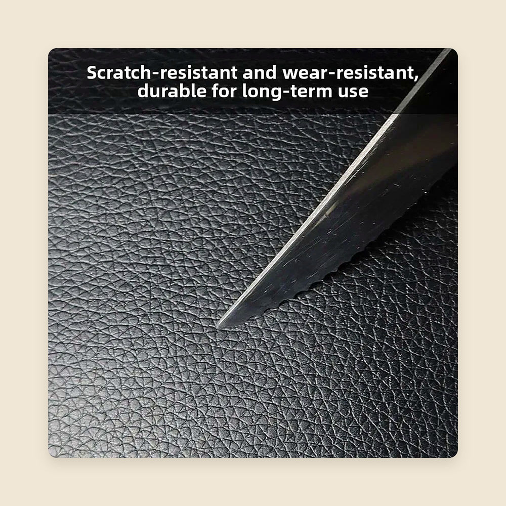 Leather repair patch layers