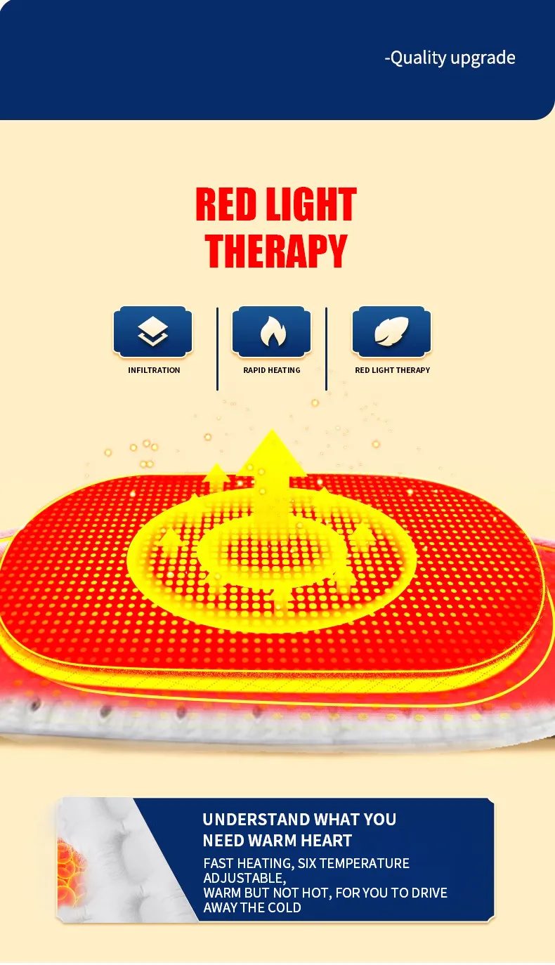 Red-light heat pad